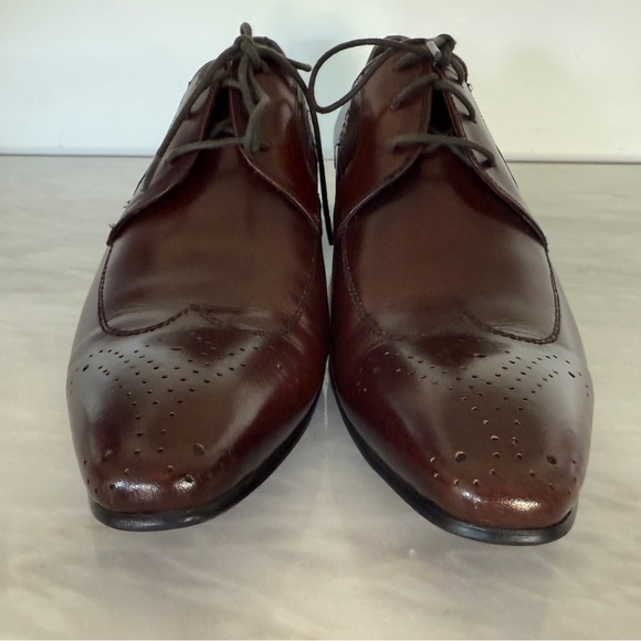 Zota Unique Other - Men's Zota Unique Brown Oxford Pointed Toe Leather Dress Shoes HX828-16 Size: 11